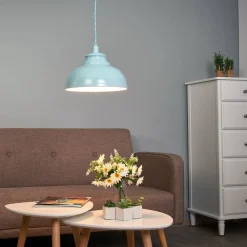 Isla hengelampe i mykt blått