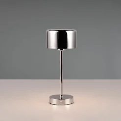 Jeff LED-bordlampe, kromfarget, høyde 30 cm, metall