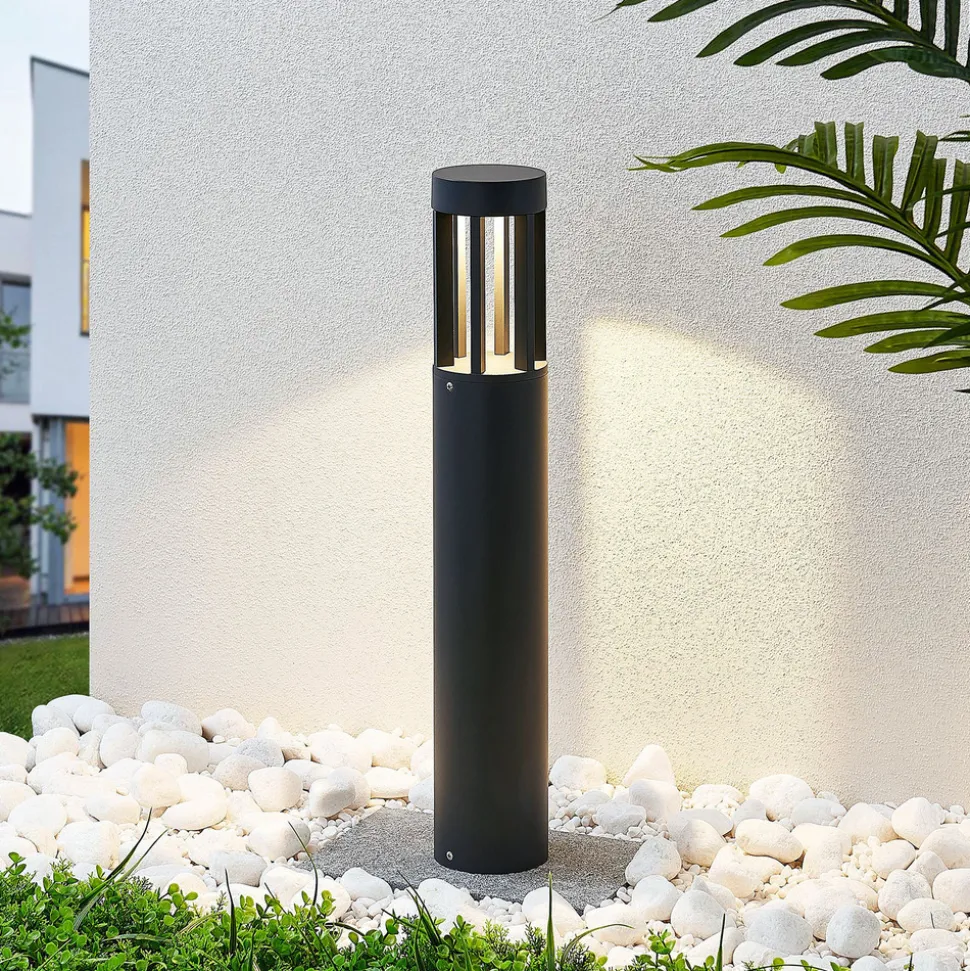 Jordis LED-gatelampe i mørkegrått