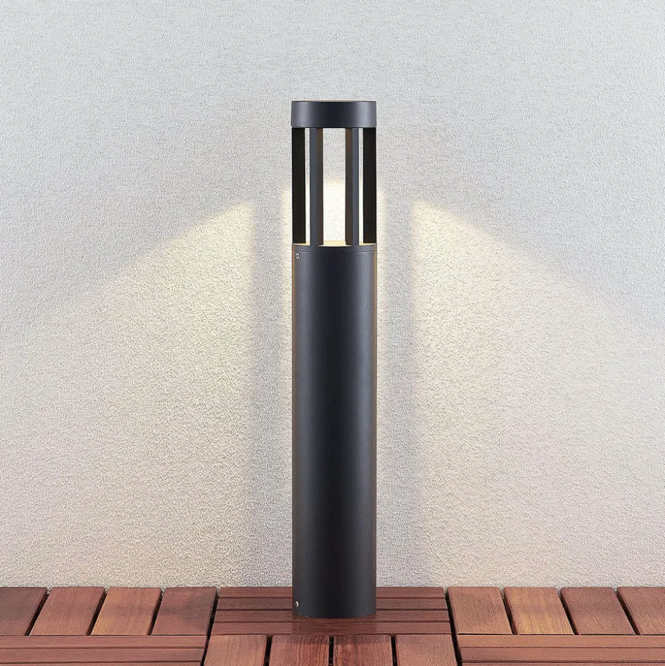 Jordis LED-gatelampe i mørkegrått