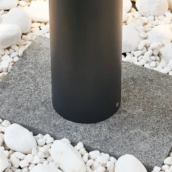 Jordis LED-gatelampe i mørkegrått