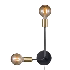 Josefine vegglampe med ledning og stikkontakt