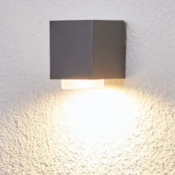 Jovan - utendørs vegglampe i mørkegrått