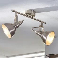 Julin veggspot med to skjermer i nikkel