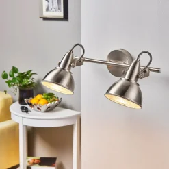 Julin veggspot med to skjermer i nikkel