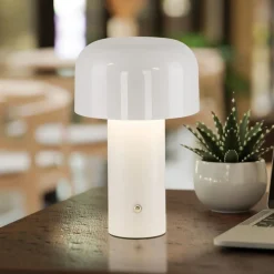 JUST LIGHT. Agnes LED-bordlampe, hvit, jern, CCT