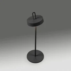 JUST LIGHT. Amag LED-bordlampe, svart, jern, IP44