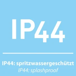 JUST LIGHT. Amag LED-bordlampe, svart, jern, IP44