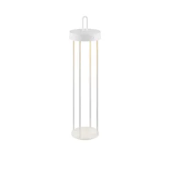 JUST LIGHT. Anselm LED-bordlampe, hvit, 50 cm, jern