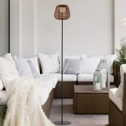 JUST LIGHT. Askia LED-gulvlampe, rotting, IP54, berøringsdim