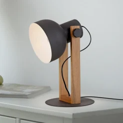 JUST LIGHT. Cup 2.0 bordlampe, svart, metall