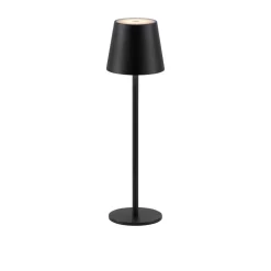 JUST LIGHT. Euria LED-bordlampe, svart, jern IP54
