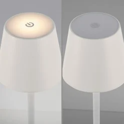 JUST LIGHT. Euria LED-gulvlampe, hvit, jern, IP54