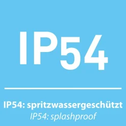 JUST LIGHT. Euria LED-gulvlampe, hvit, jern, IP54