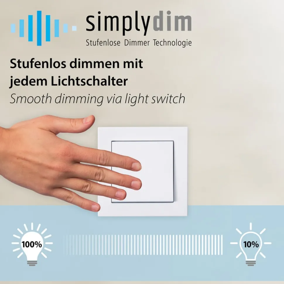 JUST LIGHT. Korsa LED-taklampe, svart, Ø31 cm, dimbar