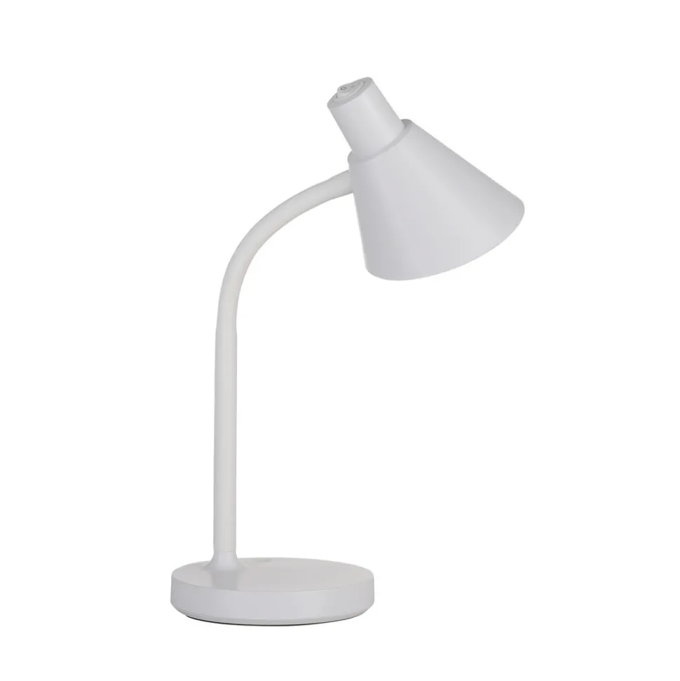JUST LIGHT. LED-bordlampe Pixie, plast, hvit