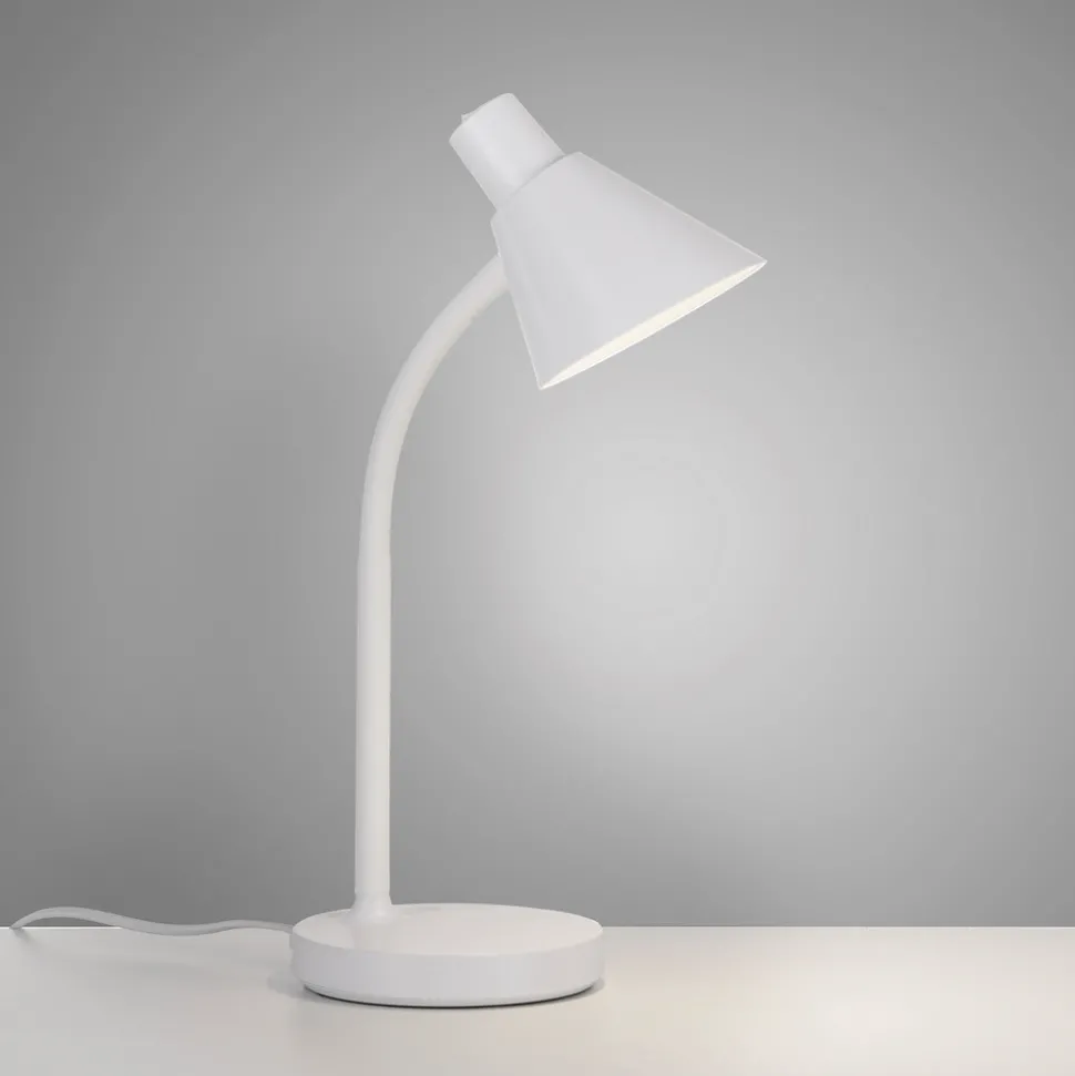 JUST LIGHT. LED-bordlampe Pixie, plast, hvit