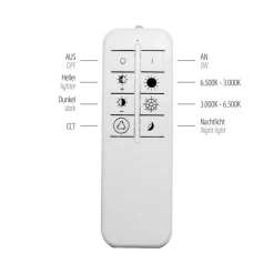 JUST LIGHT. LED-taklampe Tolago, 49x49 cm, CCT, dimbar