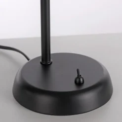 JUST LIGHT. Loki bordlampe, svart, jern, glass