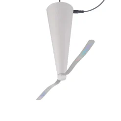 JUST LIGHT. Swat fluevisp, batteridrevet, hvit