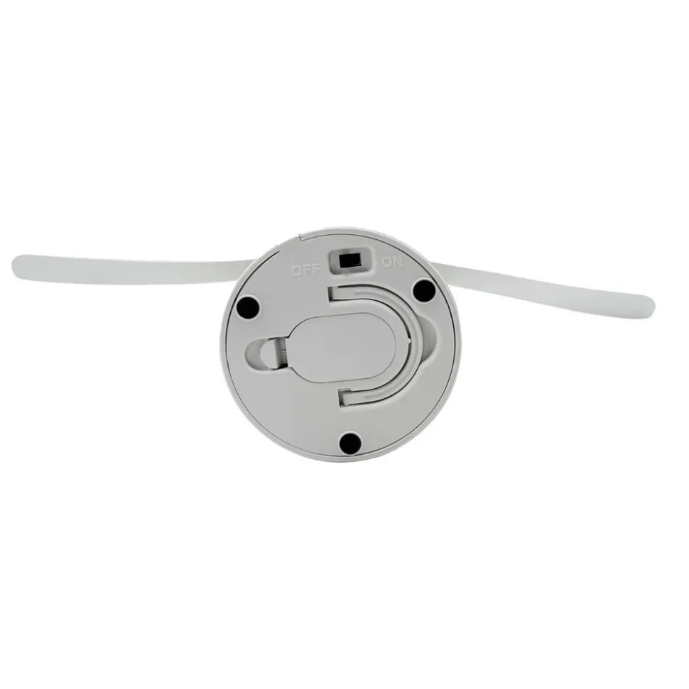 JUST LIGHT. Swat fluevisp, batteridrevet, hvit