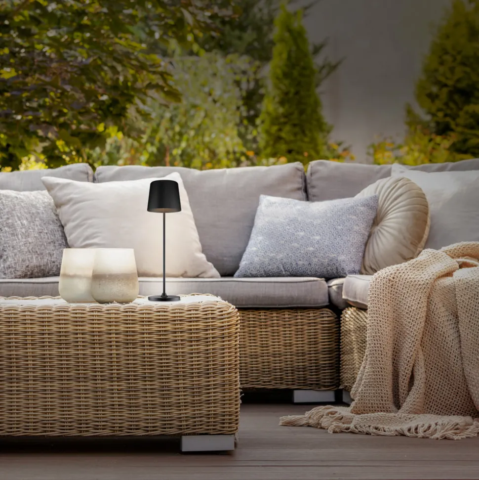 Kaami LED-bordlampe, dimbar, svart matt