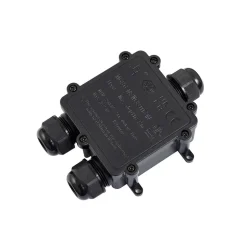 Kabelforbindelse, vanntett, IP68, lengde 130 cm, svart