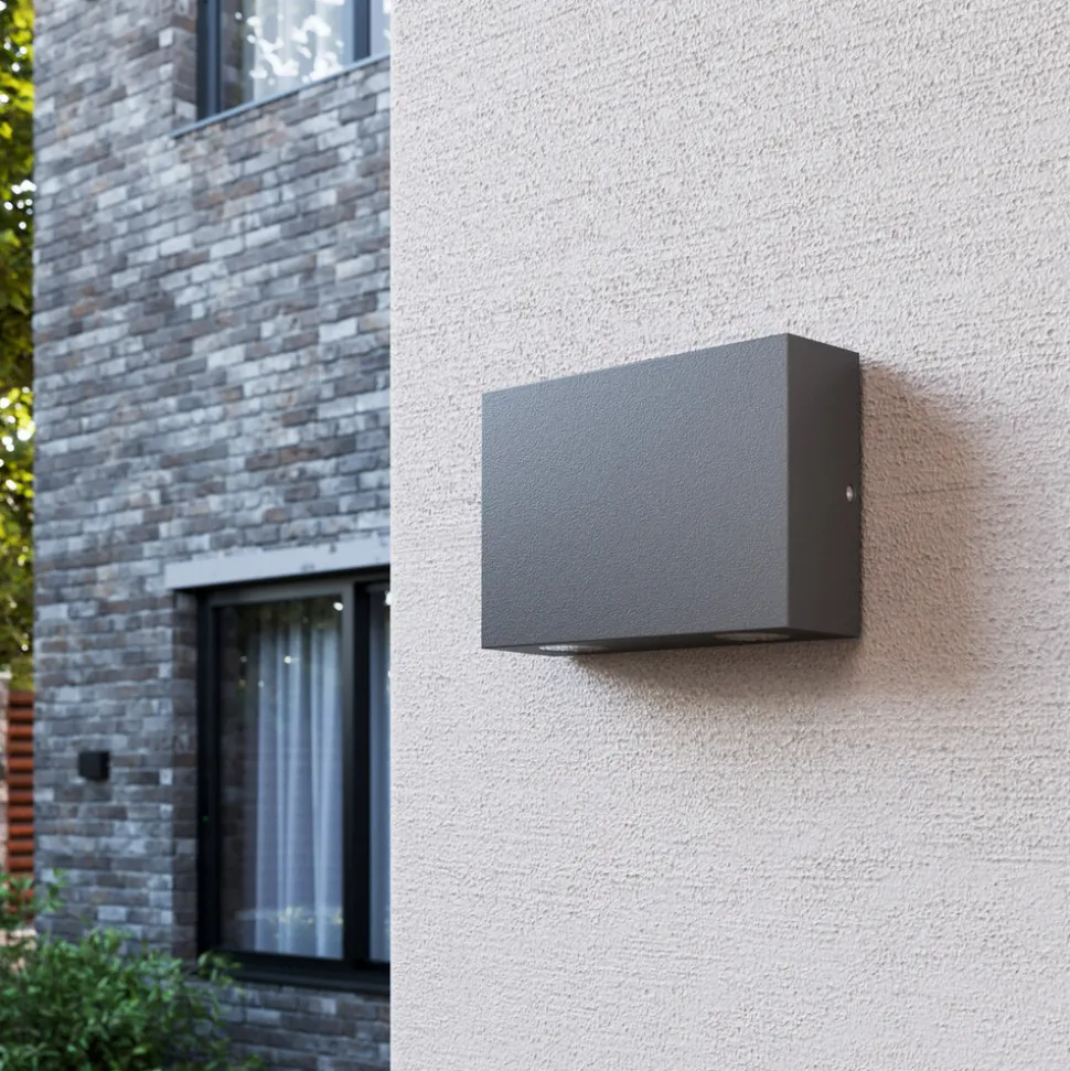 Kantet Henor utendørs vegglampe med 4 LEDs