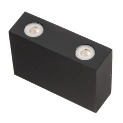 Kantet Henor utendørs vegglampe med 4 LEDs