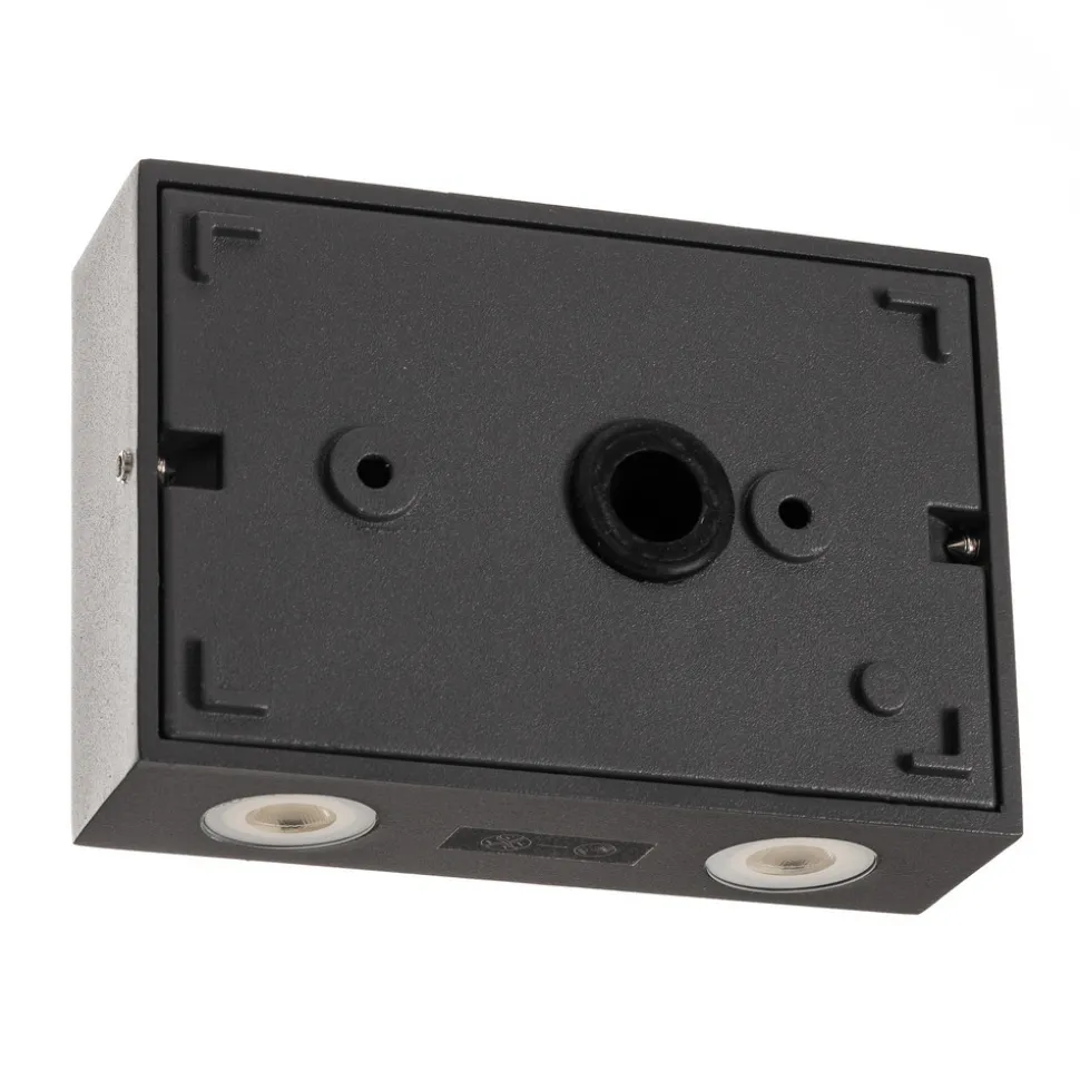 Kantet Henor utendørs vegglampe med 4 LEDs