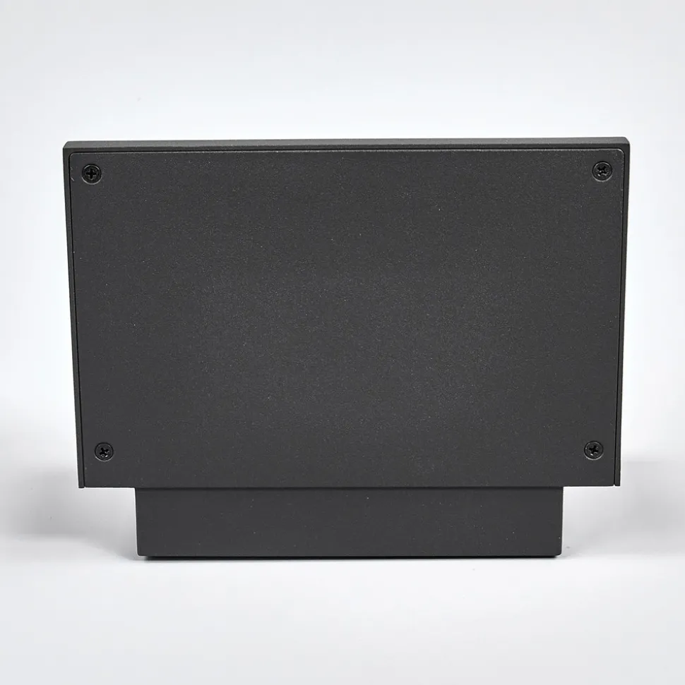 Kantet LED-utevegglampe Darina, bevegelsessensor