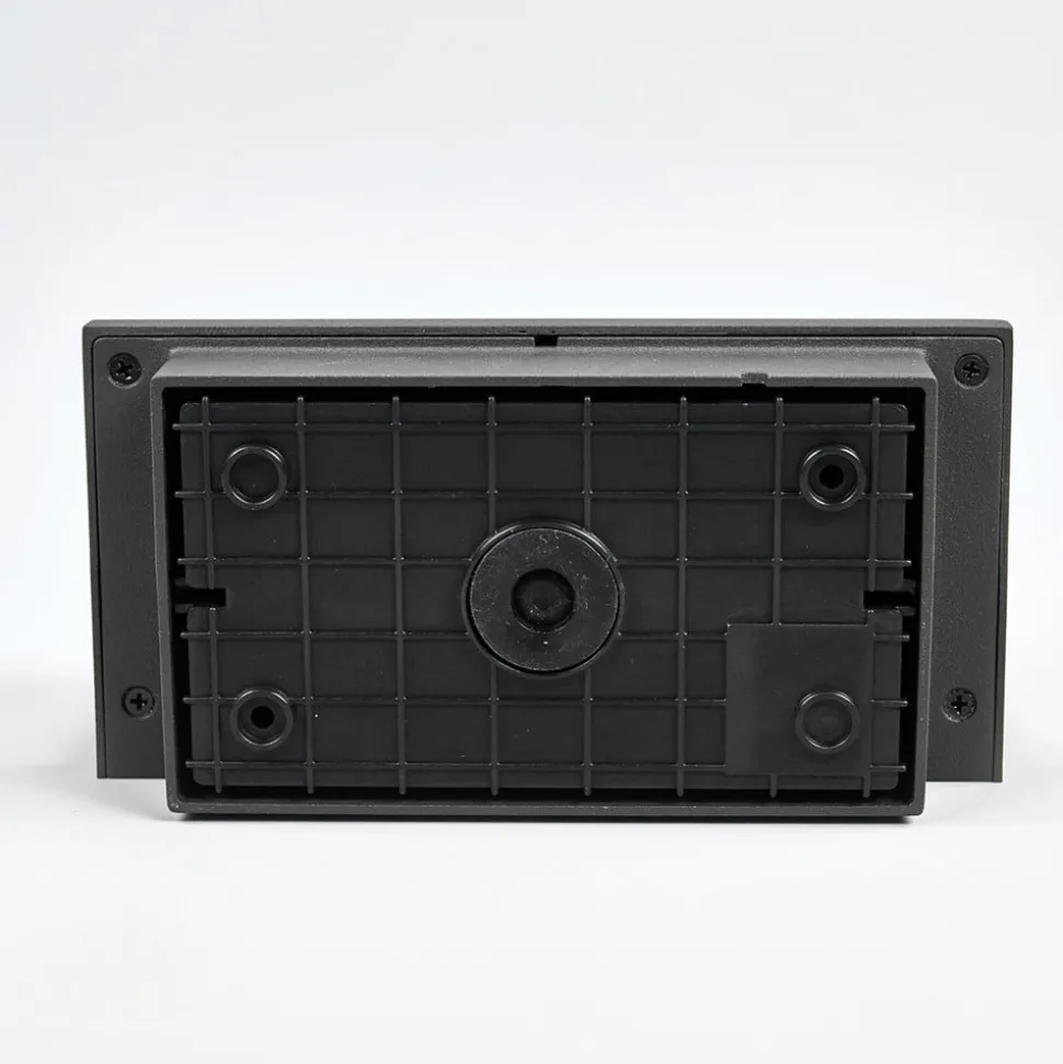 Kantet LED-utevegglampe Darina, bevegelsessensor