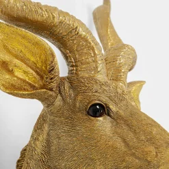 KARE Animal Goat vegglampe med støpsel, gull