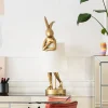 Kare Animal Rabbit bordlampe gull/hvit