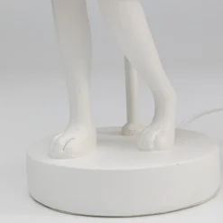 KARE Animal Rabbit bordlampe, hvit/rosa, høyde 50 cm