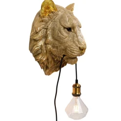 Kare Animal Tiger Head vegglampe med støpsel