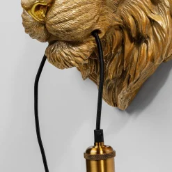 Kare Animal Tiger Head vegglampe med støpsel