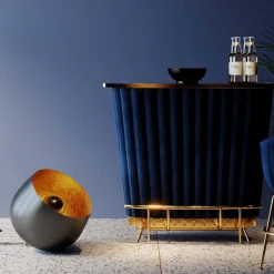 Kare Apollon gulvlampe, svart, Ø 50 cm