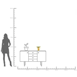 KARE Banana Leaf dekorativ skål, gull/grønn, håndmalt