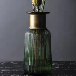 KARE Barfly vase, grønn, glass, høyde 30 cm, munnblåst