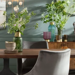 KARE Barfly vase, grønn, glass, høyde 30 cm, munnblåst