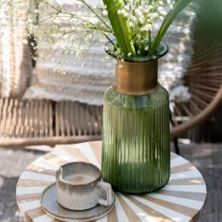 KARE Barfly vase, grønn, glass, høyde 30 cm, munnblåst