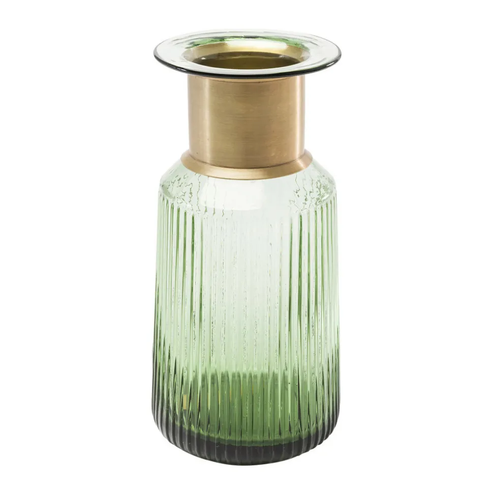 KARE Barfly vase, grønn, glass, høyde 30 cm, munnblåst