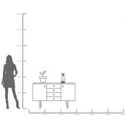 KARE Barfly vase, grønn, glass, høyde 30 cm, munnblåst