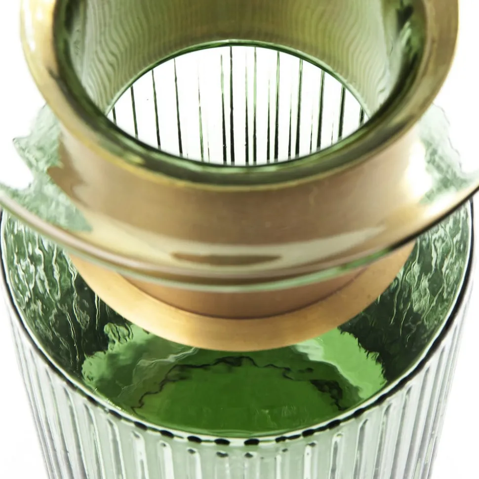 KARE Barfly vase, grønn, glass, høyde 30 cm, munnblåst