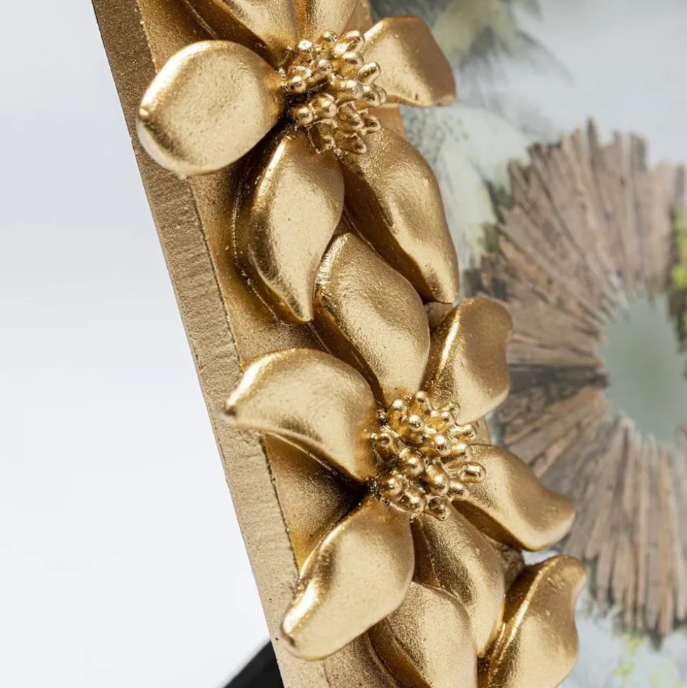 KARE bilderamme Flower, 13 x 18 cm, polyresin, gullfarget