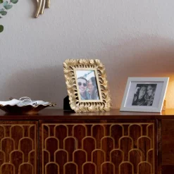 KARE bilderamme Ginkgo, 10 x 15 cm, polyresin, gullfarget