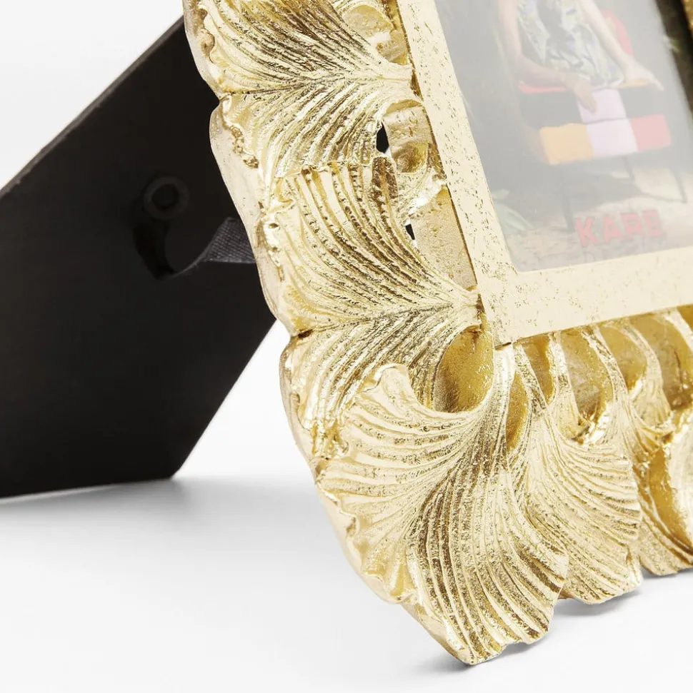 KARE bilderamme Ginkgo, 10 x 15 cm, polyresin, gullfarget