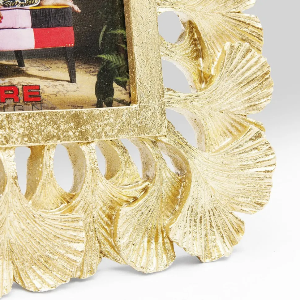 KARE bilderamme Ginkgo, 10 x 15 cm, polyresin, gullfarget