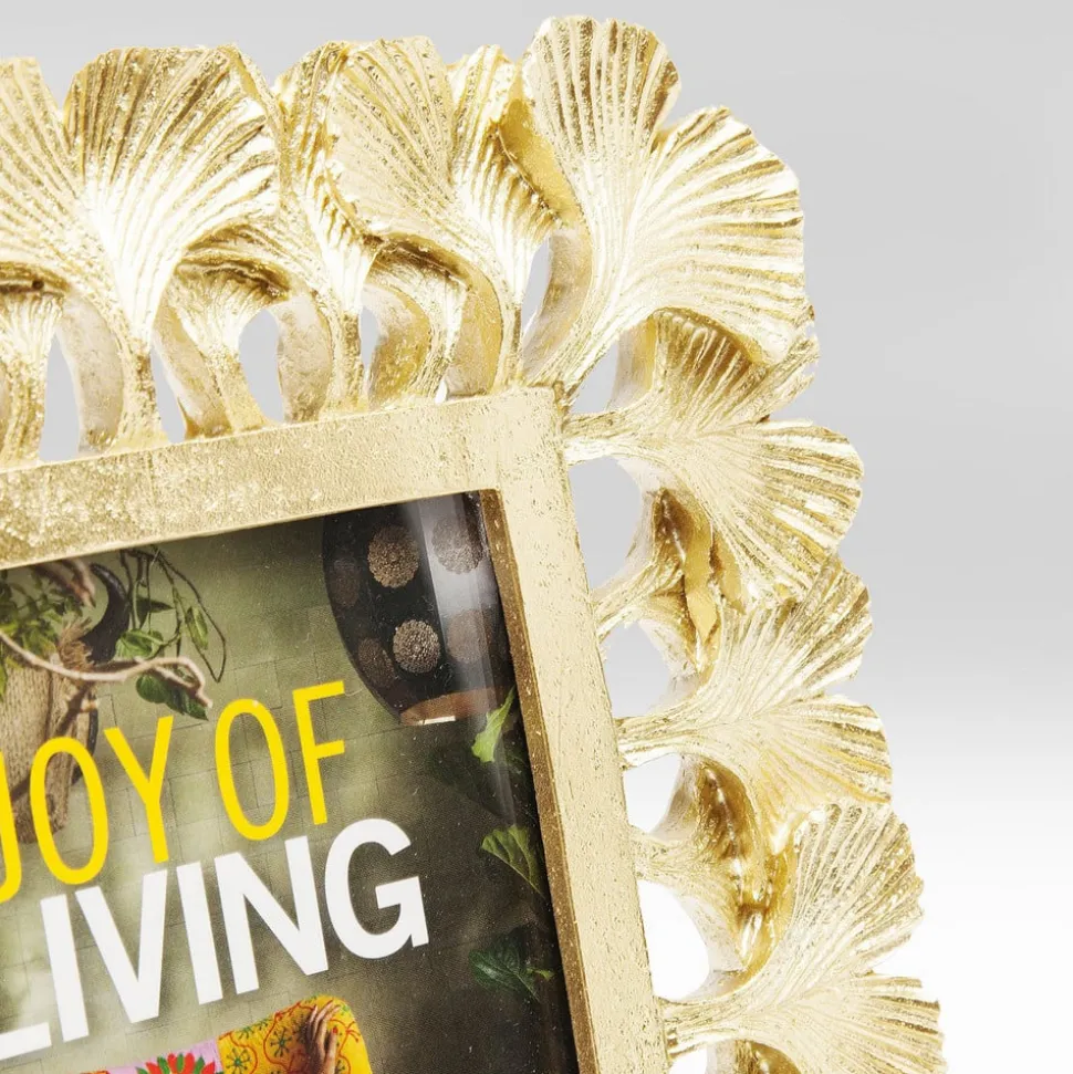 KARE bilderamme Ginkgo, 10 x 15 cm, polyresin, gullfarget